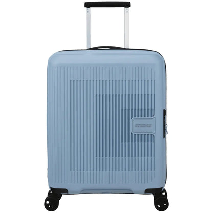 American Tourister AeroStep 55 cm Expandable Carry-On Spinner Luggage - Soho Grey