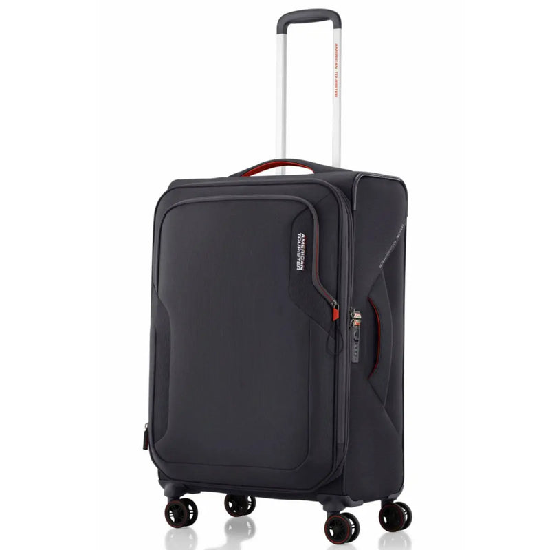 Push button, retractable handle