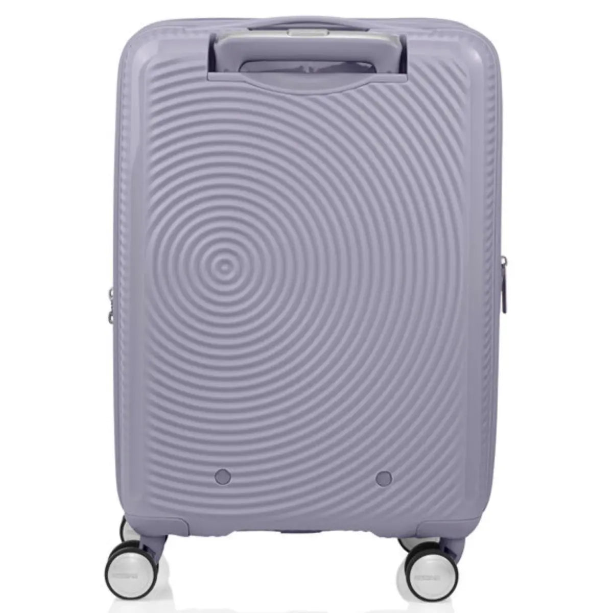 American Tourister Curio 2 - 55 cm Expandable Carry-On Spinner Suitcase - Hushed Orchid / Glow
