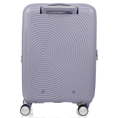 American Tourister Curio 2 - 55 cm Expandable Carry-On Spinner Suitcase - Hushed Orchid / Glow