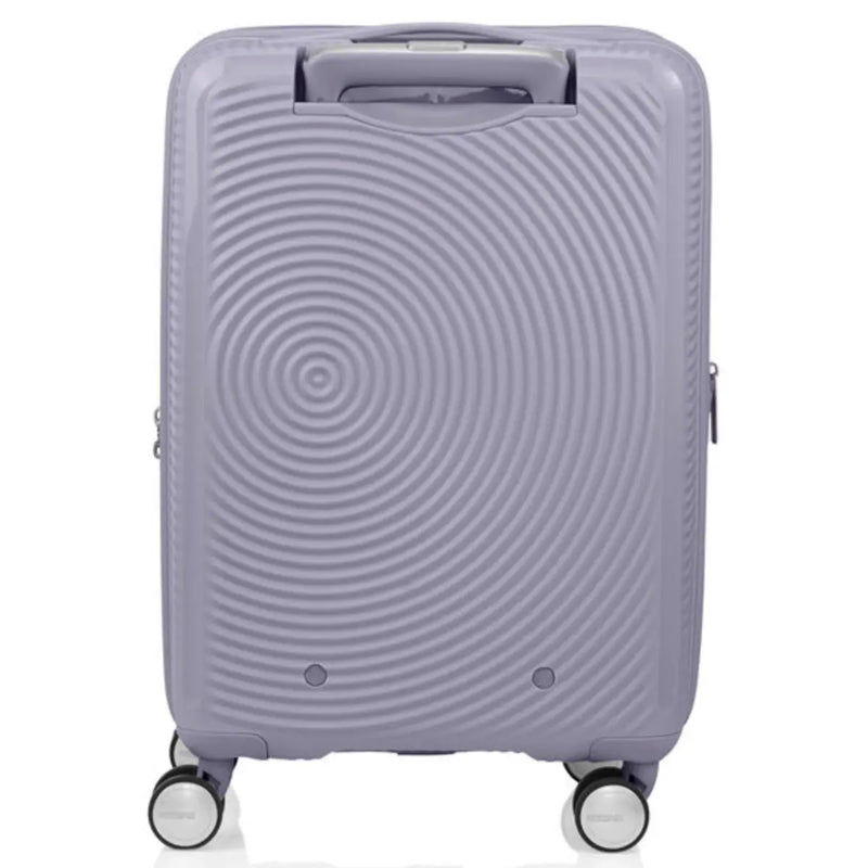 American Tourister Curio 2 - 55 cm Expandable Carry-On Spinner Suitcase - Hushed Orchid / Glow