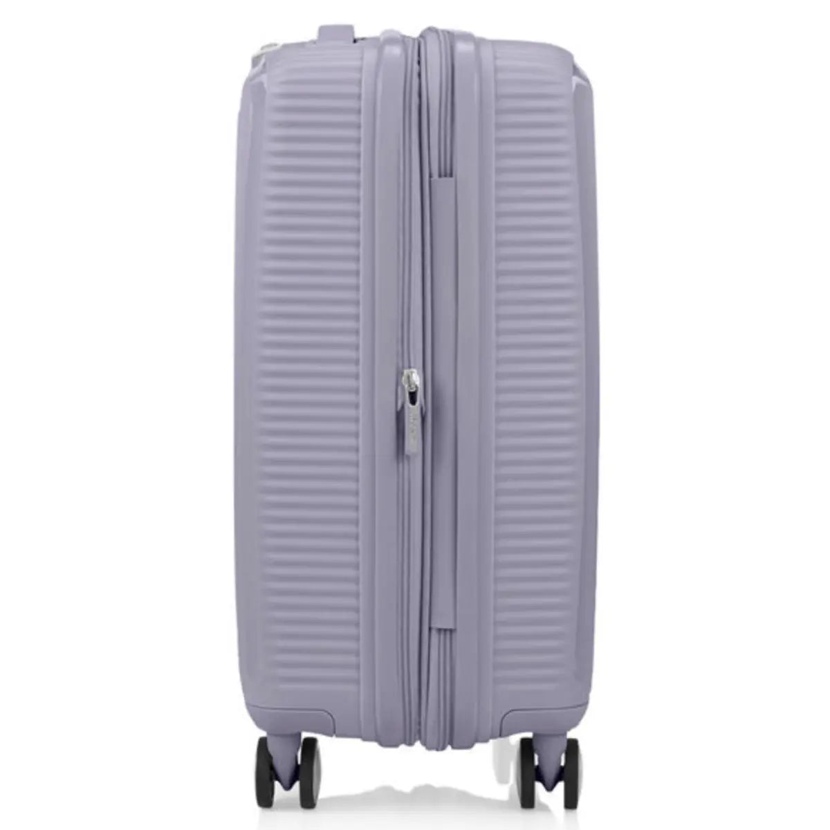 American Tourister Curio 2 - 55 cm Expandable Carry-On Spinner Suitcase - Hushed Orchid / Glow