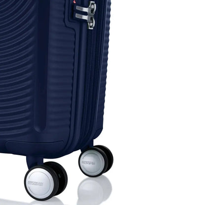 American Tourister Curio 2 55 cm Expandable Carry On Suitcase Arctic Navy