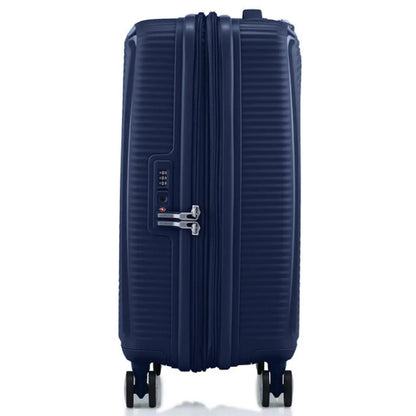 American Tourister Curio 2 55 cm Expandable Carry On Suitcase Arctic Navy