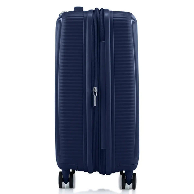 American Tourister Curio 2 55 cm Expandable Carry On Suitcase Arctic Navy