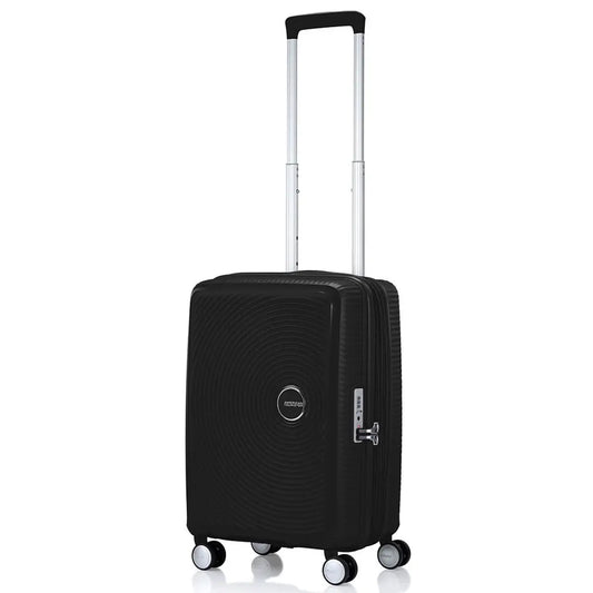 American Tourister Curio 2 - 55 cm Expandable Carry-On Suitcase - Black