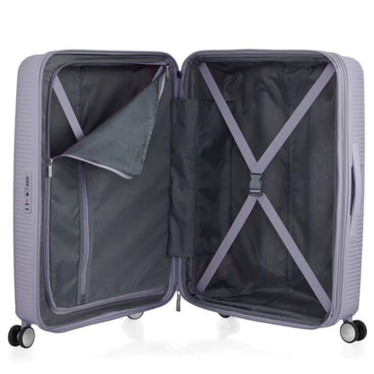 American Tourister Curio 2 - 69 cm Expandable Spinner Suitcase - Hushed Orchid / Glow