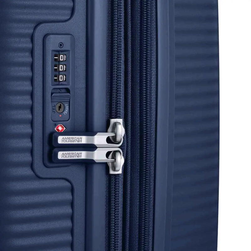 American Tourister Curio 2 80 cm Expandable Spinner Suitcase Arctic Navy