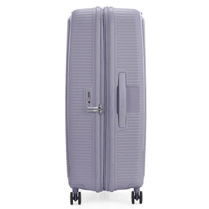 American Tourister Curio 2 - 80 cm Expandable Spinner Suitcase - Hushed Orchid / Glow