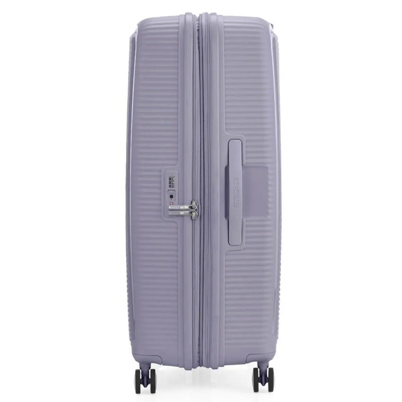 American Tourister Curio 2 - 80 cm Expandable Spinner Suitcase - Hushed Orchid / Glow