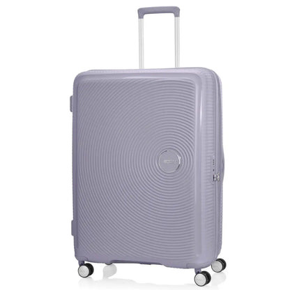 American Tourister Curio 2 - 80 cm Expandable Spinner Suitcase - Hushed Orchid / Glow