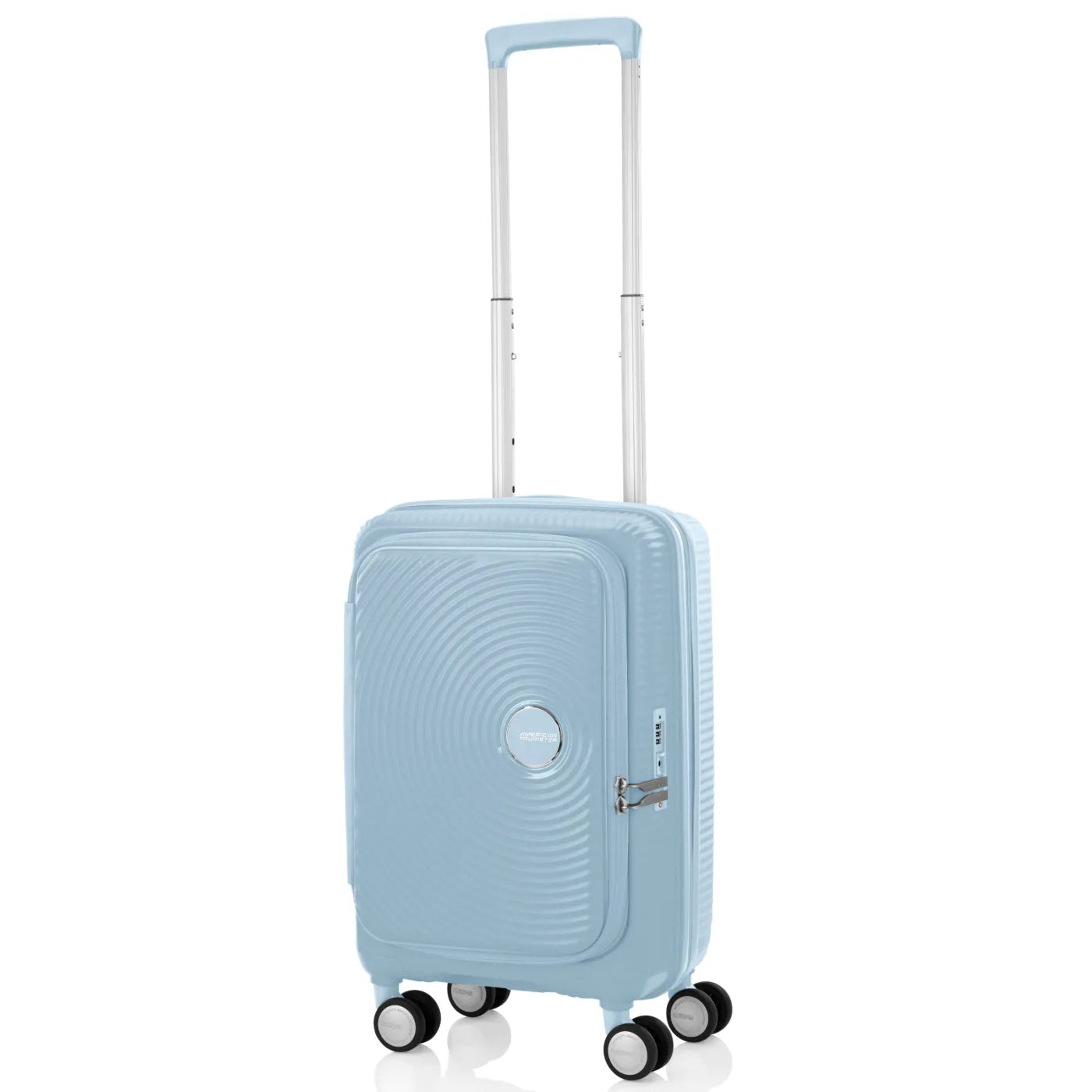 American Tourister Curio Book Opening 55 cm Expandable Carry-On Suitcase - Summit Blue