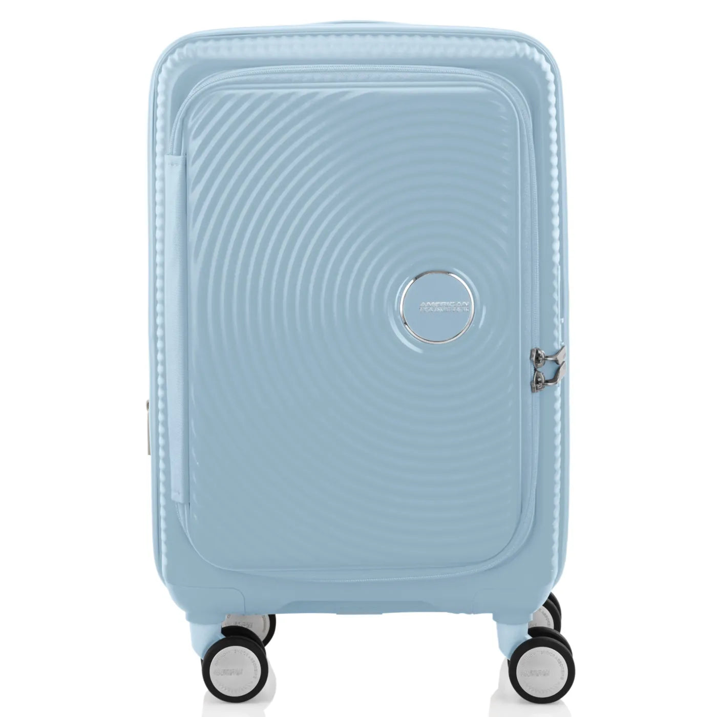 American Tourister Curio Book Opening 55 cm Expandable Carry-On Suitcase - Summit Blue