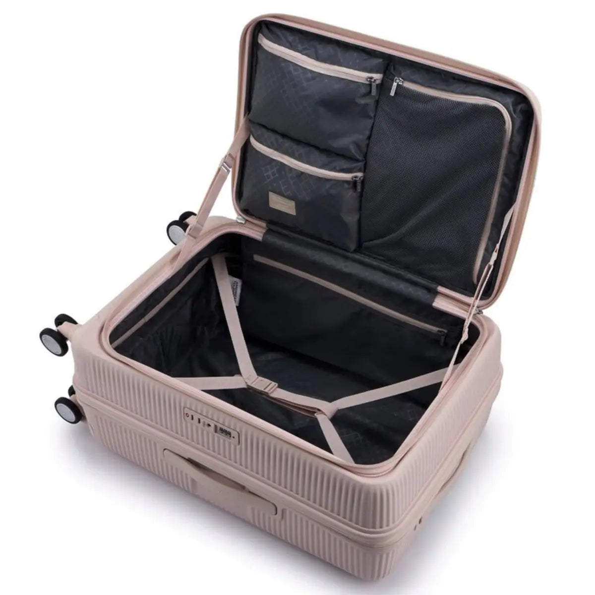 American Tourister Curio Book Opening 68 cm Expandable Spinner Suitcase - Dusty Pink