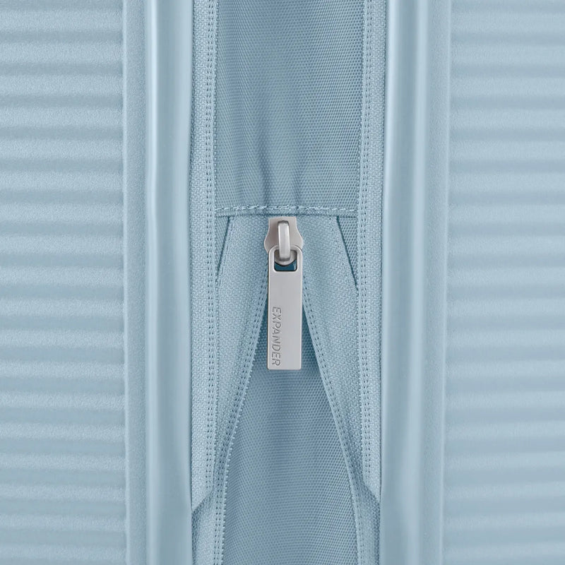 American Tourister Curio Book Opening 68 cm Expandable Spinner Suitcase - Summit Blue