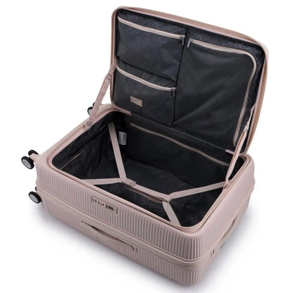 American Tourister Curio Book Opening 75 cm Expandable Spinner Suitcase - Dusty Pink