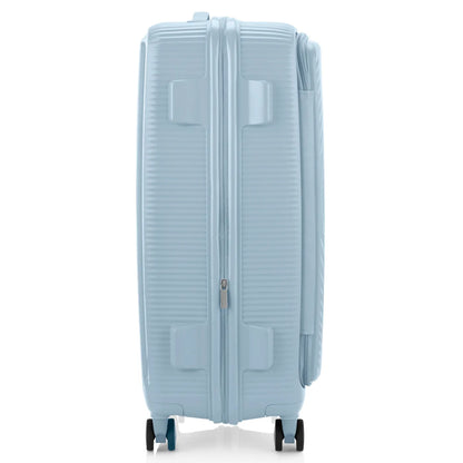 American Tourister Curio Book Opening 75 cm Expandable Spinner Suitcase - Summit Blue
