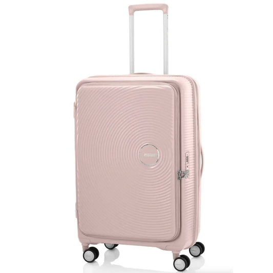 American Tourister Curio Book Opening 75 cm Expandable Spinner Suitcase - Dusty Pink