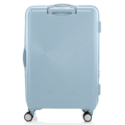 American Tourister Curio Book Opening 75 cm Expandable Spinner Suitcase - Summit Blue