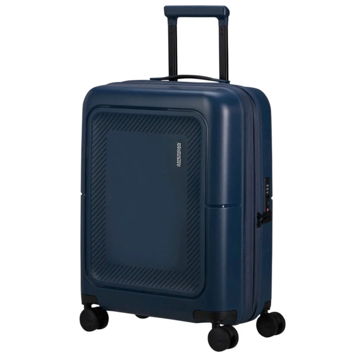 American Tourister Dashpop 55 cm Expandable Carry-On Spinner Suitcase - Midnight Blue
