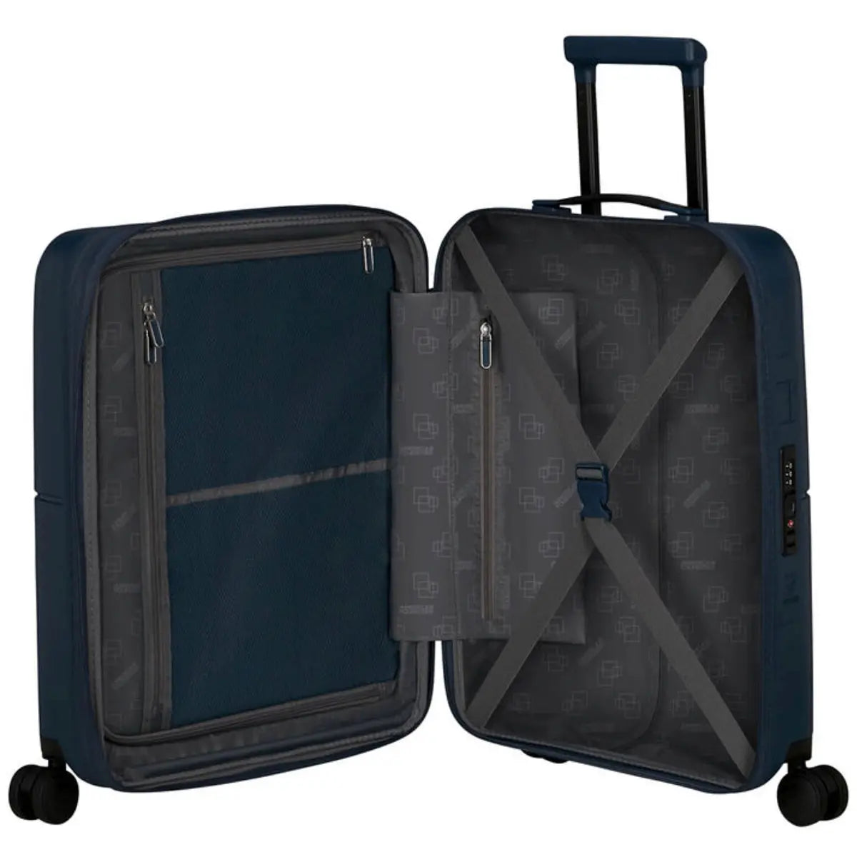 American Tourister Dashpop 55 cm Expandable Carry-On Spinner Suitcase - Midnight Blue