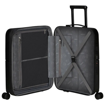 American Tourister Dashpop 55 cm Expandable Carry-On Spinner Suitcase - True Black
