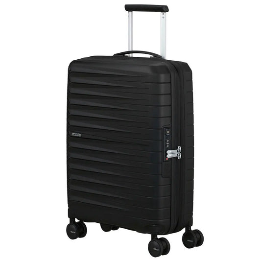 American Tourister Fastforward 55 cm Expandable Carry On Suitcase - Flash Black