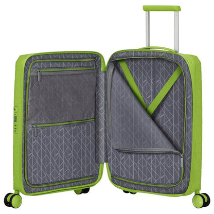 American Tourister Fastforward 55 cm Expandable Carry On Suitcase - Neon Lime