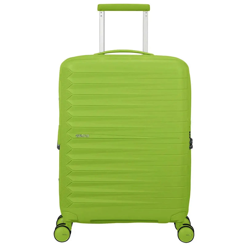 American Tourister Fastforward 55 cm Expandable Carry On Suitcase - Neon Lime
