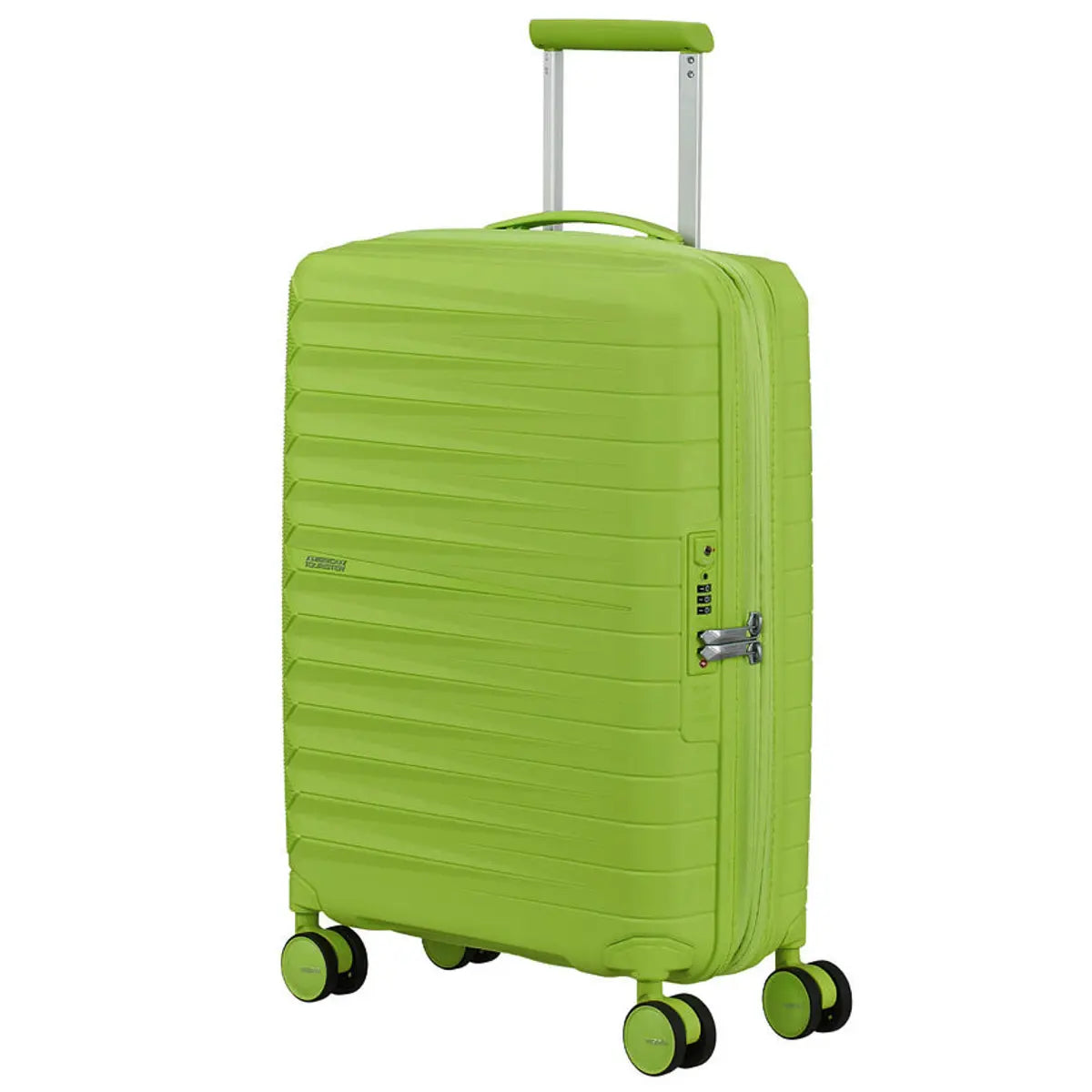 American Tourister Fastforward 55 cm Expandable Carry On Suitcase - Neon Lime