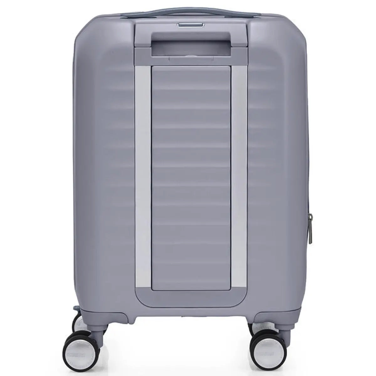 American Tourister Frontec 54 cm Expandable Front Opening Carry-On Suitcase - Cool Grey