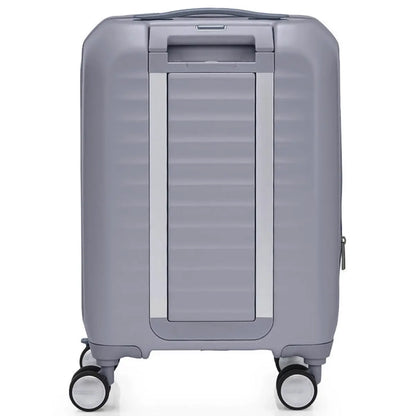 American Tourister Frontec 54 cm Expandable Front Opening Carry-On Suitcase - Cool Grey