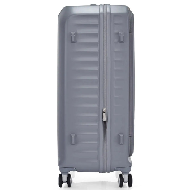 American Tourister Frontec 75 cm Expandable Front Opening Suitcase - Cool Grey