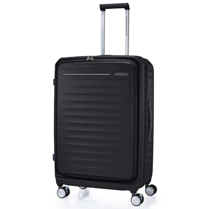 American Tourister Frontec 75 cm Expandable Front Opening Suitcase - Black