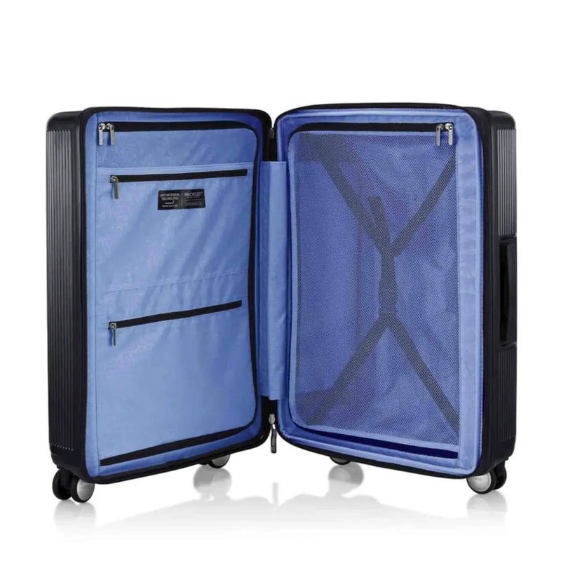 Compression straps and zippered dividers