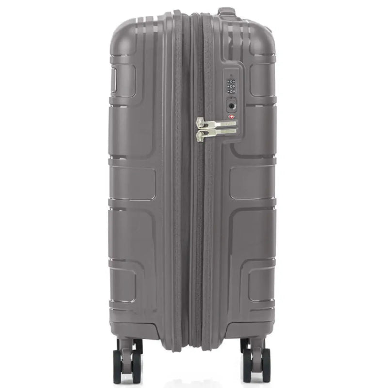 American Tourister Light Max 55 cm Expandable Carry-On Spinner Suitcase - Mercury Grey