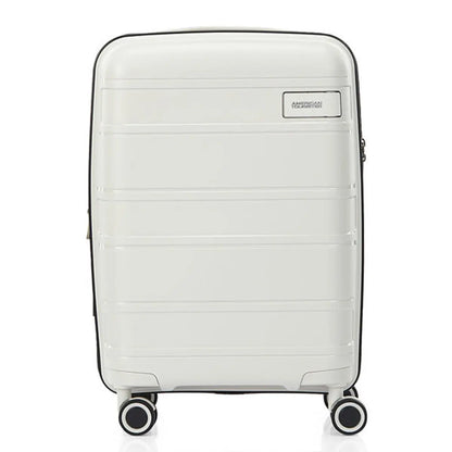 American Tourister Light Max 55 cm Expandable Carry-On Spinner Luggage - Off White