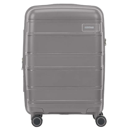 American Tourister Light Max 55 cm Expandable Carry-On Spinner Suitcase - Mercury Grey
