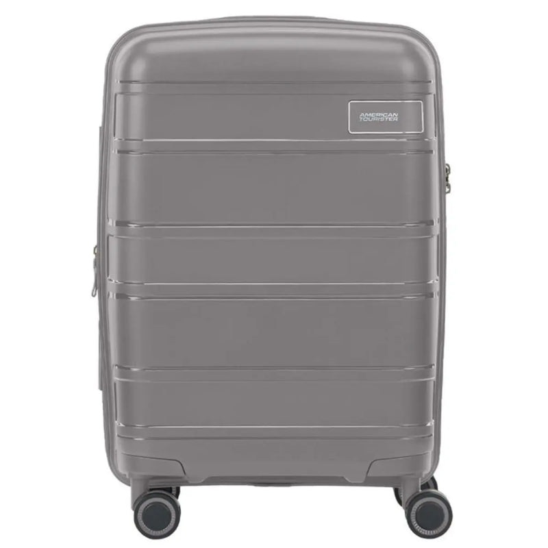 American Tourister Light Max 55 cm Expandable Carry-On Spinner Suitcase - Mercury Grey