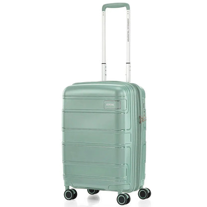 American Tourister Light Max 55 cm Expandable Carry-On Spinner Suitcase - Urban Green