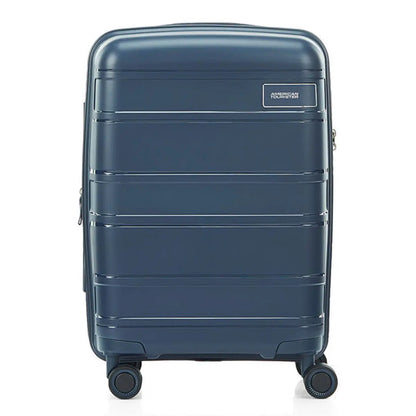 American Tourister Light Max 55 cm Expandable Carry-On Spinner Luggage - Navy
