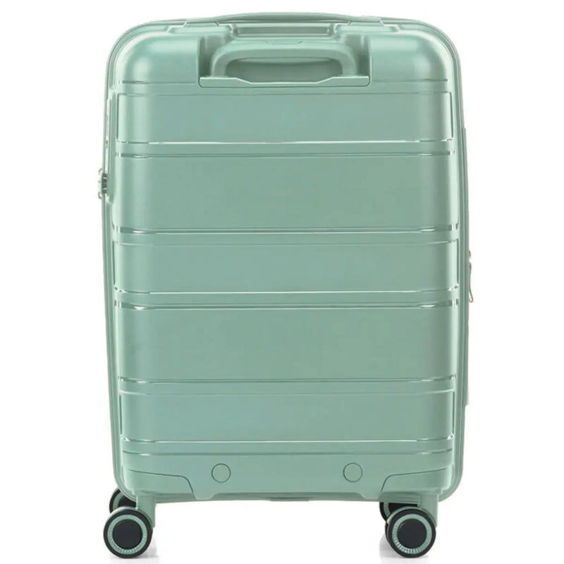 American Tourister Light Max 55 cm Expandable Carry On Spinner Suitcase Urban Green