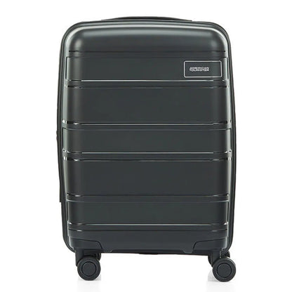 American Tourister Light Max 55 cm Expandable Carry-On Spinner Luggage - Black