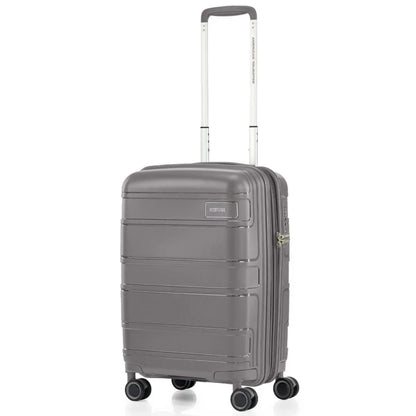 American Tourister Light Max 55 cm Expandable Carry-On Spinner Suitcase - Mercury Grey