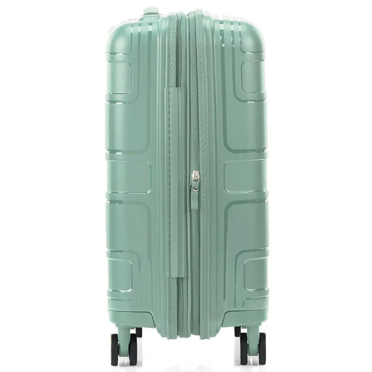 American Tourister Light Max 55 cm Expandable Carry On Spinner Suitcase Urban Green