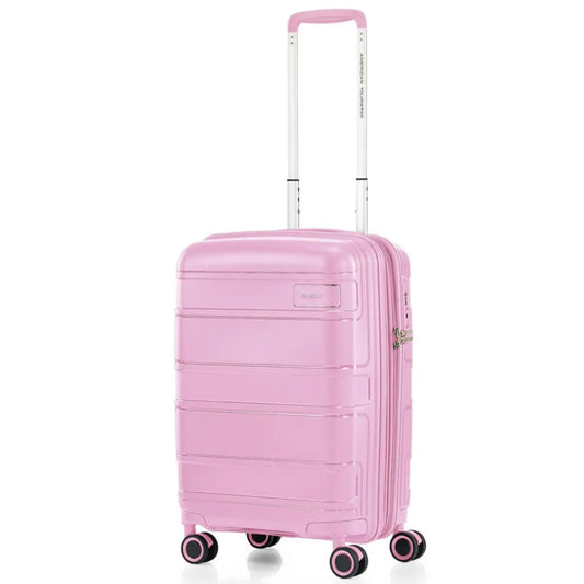 American Tourister Light Max 55 cm Expandable Carry-On Spinner Suitcase - Fresh Pink