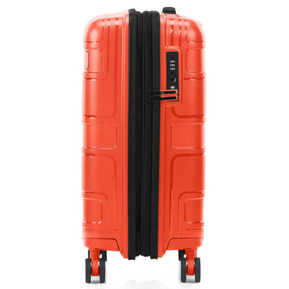 American Tourister Light Max 55 cm Expandable Carry-On Spinner Suitcase - Flame Orange