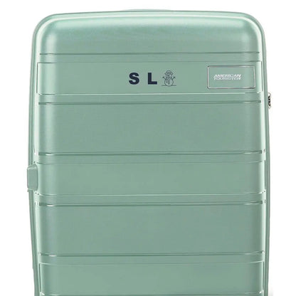 American Tourister Light Max 55 cm Expandable Carry On Spinner Suitcase Urban Green