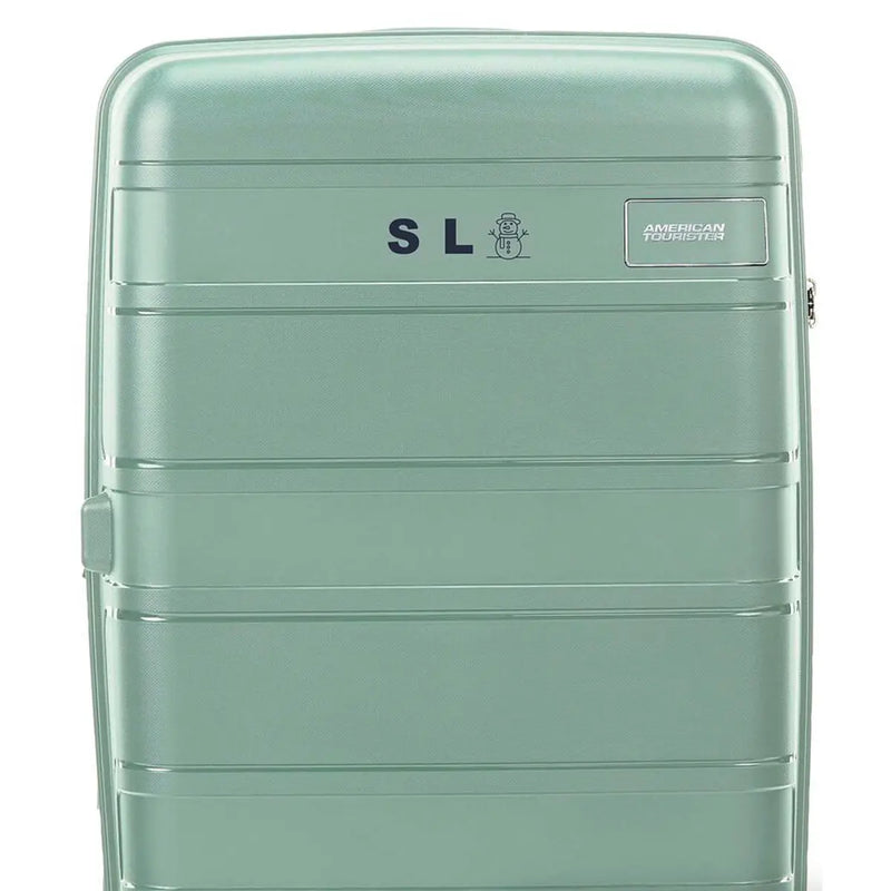 American Tourister Light Max 55 cm Expandable Carry On Spinner Suitcase Urban Green