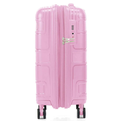 American Tourister Light Max 55 cm Expandable Carry-On Spinner Suitcase - Fresh Pink